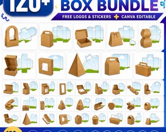 120+ Party Favor Box Template Bundle, Mega Box Template Bundle, Box Template Svg, Party Favor Box, Paper Box, DIY Box, Printable SVG, Cricut