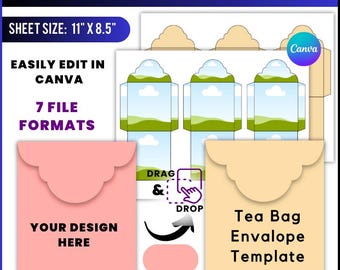 Tea Bag Envelope Template: DIY Seed Packet (Digital Download)