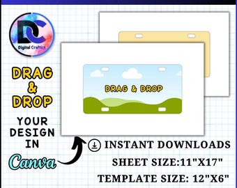 Car Air Freshener Template Bundle: Canva, Cricut, Silhouette (Digital Download)