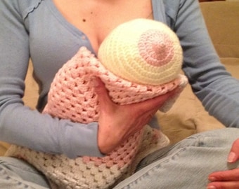 The Breast Beanie Ever- CROCHET PATTERN- boob beanie hat instant download