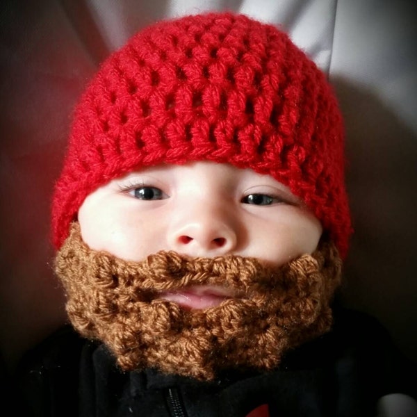 Baby Beard Beanie, hat cap , beard hat