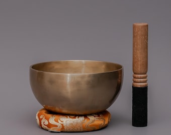 Cuenco tibetano antiguo hecho a mano: sanación con sonido, meditación, chakras.