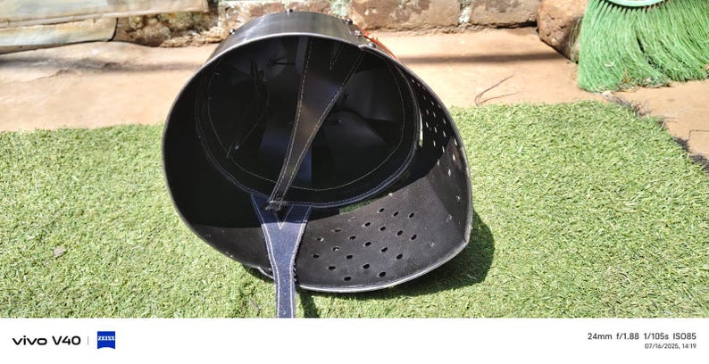 Medieval armor helmet, Crusader Templar great helm handmade from steel, reenactment and cosplay gear