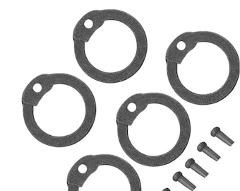 1kg Chainmail Rings with Rivets – Solid Round Medieval Chain Mail Links for Armor