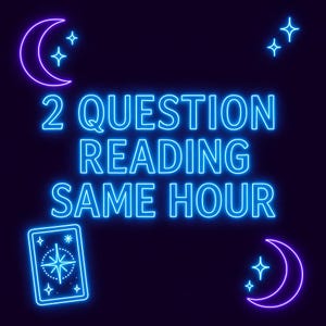 2 Question Psychic Reading – Same Hour Response – No Tools, Intuitive Insight