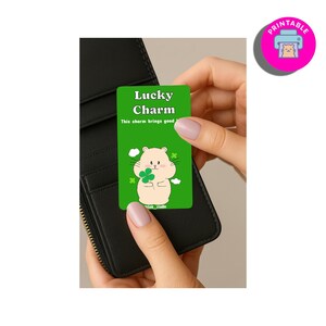Hámster – Amuleto de la suerte – Archivo PDF imprimible – Regalo especial para la buena fortuna – Tarjeta de la suerte, tarjeta de amuleto, tarjeta de talismán, tarjeta dibujada a mano