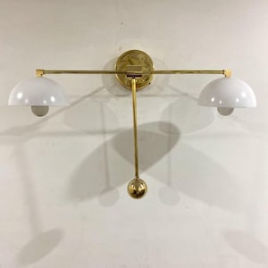 Half Dome - White Vanity Light - Wall Light Fixture - Bathroom Light- Vanity Lighting - Modern Vanity Light