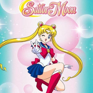 Libro da colorare di Sailor Moon - Fan art anime stampabile e fisica, carina per bambini e adulti