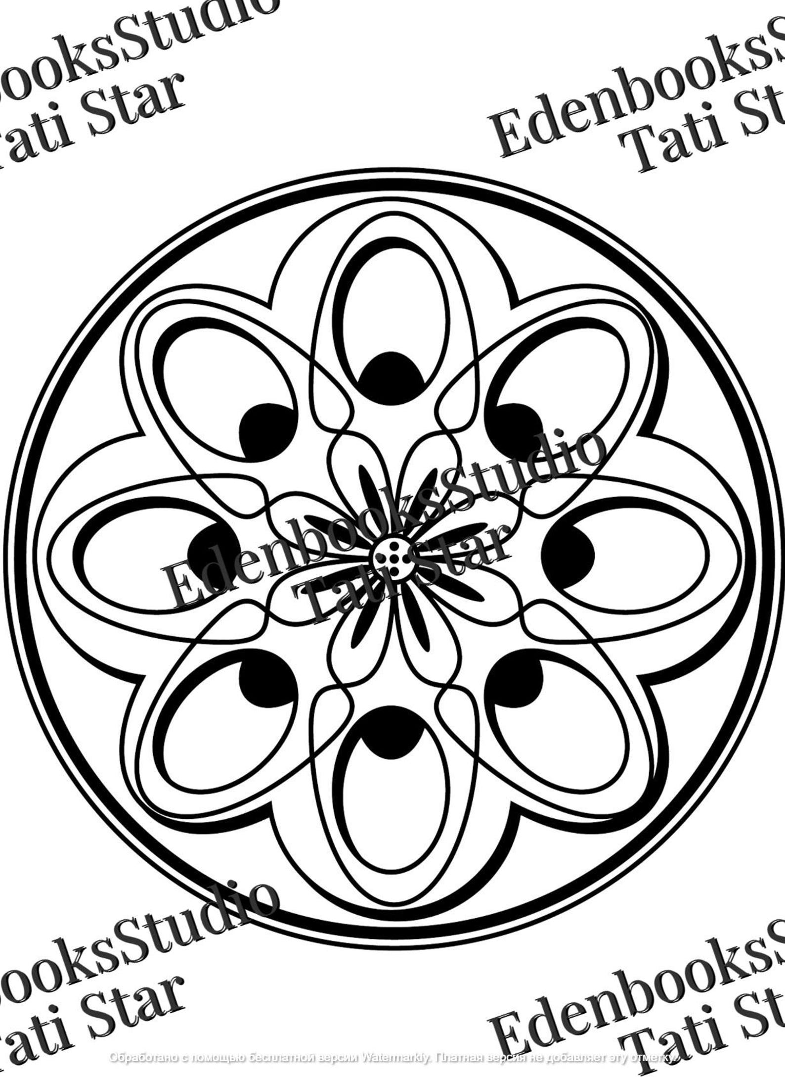 Mandala Coloring Book for Adults – Printable, Relaxing Mindfulness Art ...