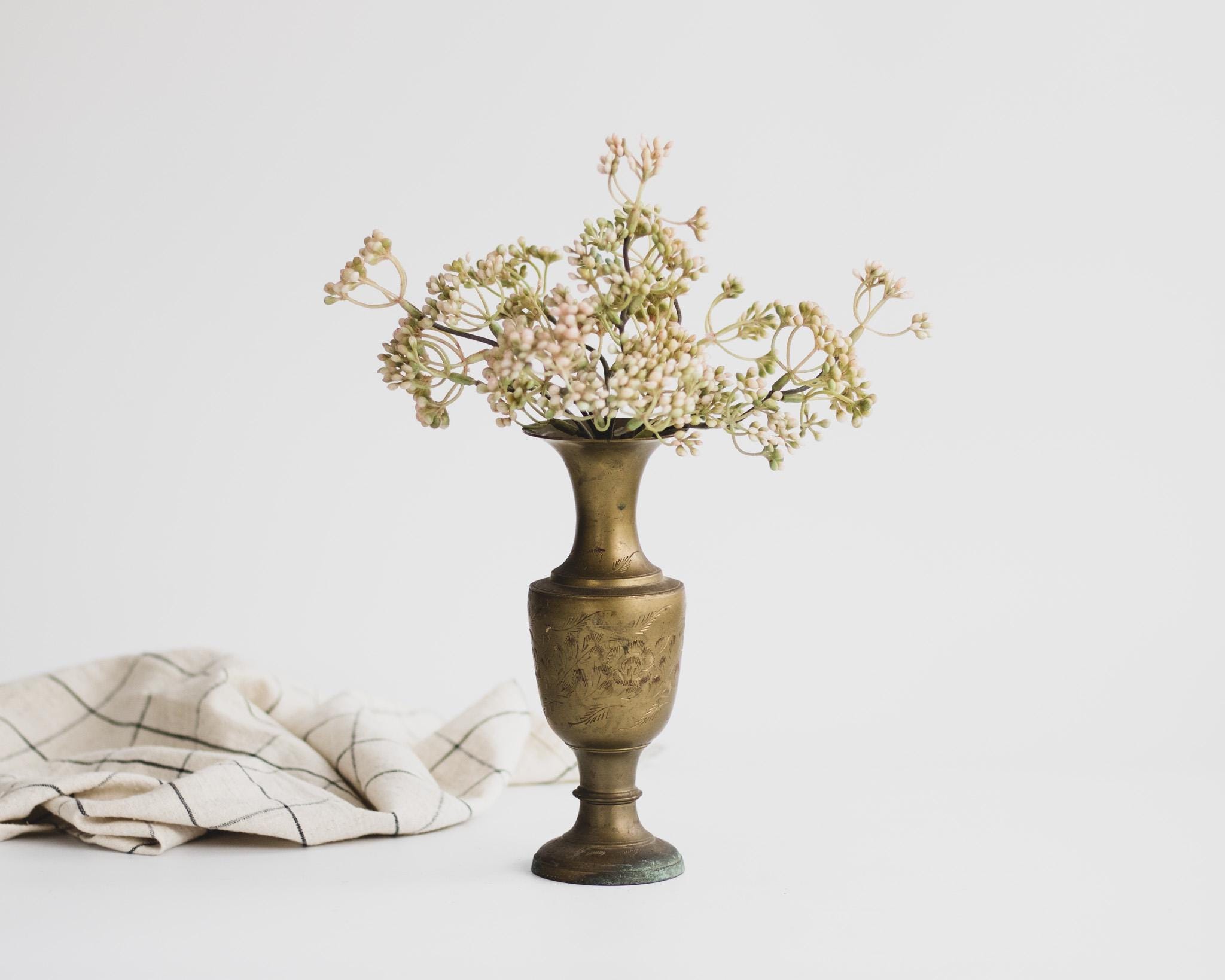 真鍮の花瓶 インド - Etsy 日本