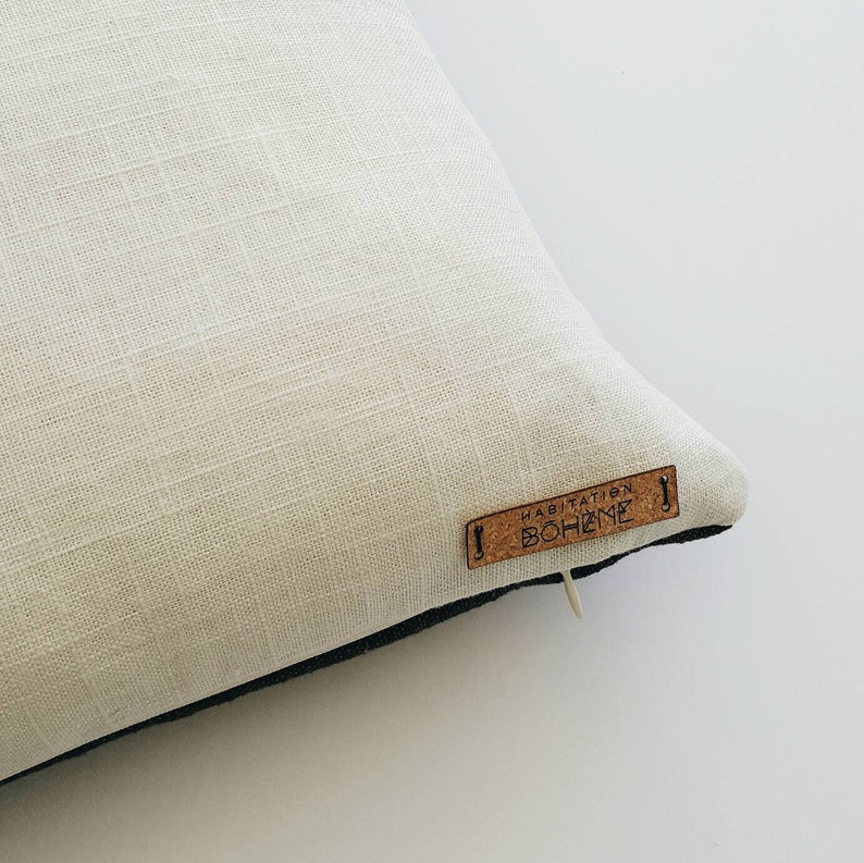 Charcoal Striped Pillow Cover, Ticking Stripe Designer Pillow, Modern Farmhouse Pillow, Decorative Pillows, Modern Grey Throw Pillows image 7