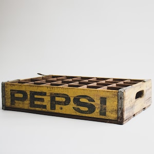 Vintage Pepsi Kiste: Rustikale Bauernhaus Küche Dekor - Aufbewahrung für 24 Flaschen