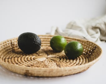 Large Southwest Coil Basket, Woven Coiled Basket, Coffee Table Styling Basket, Boho Decorative Baskets, Natural Southwestern Wall Basket