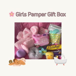 Girls Pamper Gift Box: Mini Spa Kit - Birthday, Tween, Stocking Stuffer