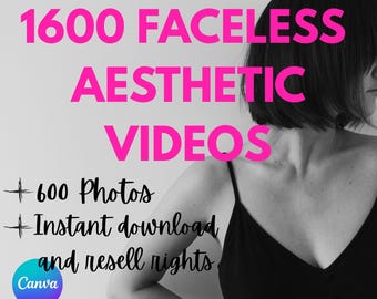 1600+ Faceless Reels-bundel: esthetische video's voor Instagram en TikTok (PLR + MRR)