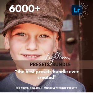 6000+ Lightroom Presets Bundle with PLR & MRR, Mobile and Desktop, Editable Lightroom filters, Influencer Presets, Lightroom Bundle