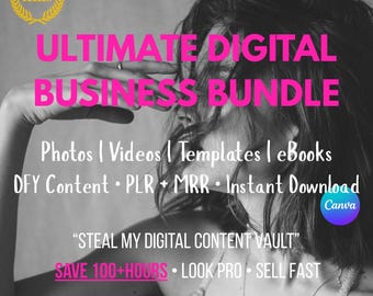 Digital Business Pack – PLR/MRR Canva Templates, ChatGPT Prompts & Social Media Guides