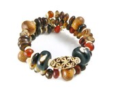 Stack Bracelet, Beaded Stacking Bracelet, Ethnic Bracelet, Bracelet Stack, Beaded Wood Bracelet