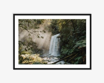Stampa fotografica del paesaggio delle cascate di Hopetoun, arte murale del paesaggio australiano, foto della Great Ocean Road, stampa della cascata, stampa fotografica dell'Australia