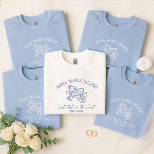 Custom Bachelorette Embroidered Sweatshirt, Wedding Favors, Bridal Party Gifts, Personalized Charleston & Social Club Gear