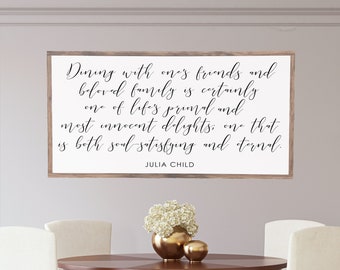 Dining Room Farmhouse Wood Sign Julia Child Quote Decor Inspirational Wall Art Signs With Quotes Rustic Dining Room Farmhouse Wood Sign Julia Child Quote Decor Inspirational Wall Art Signs With Quotes Rustic
