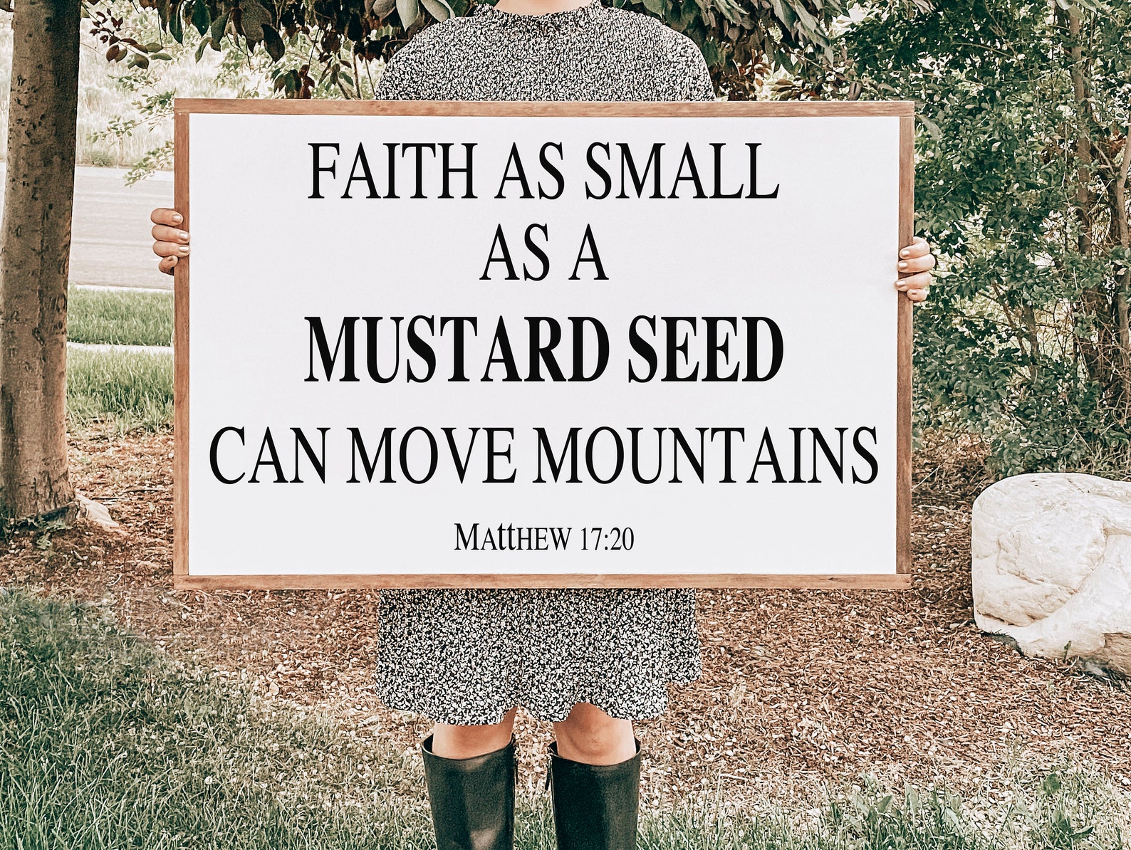 Faith As Small As A Mustard Seed Matthew 17 Bible Verses for Etsy