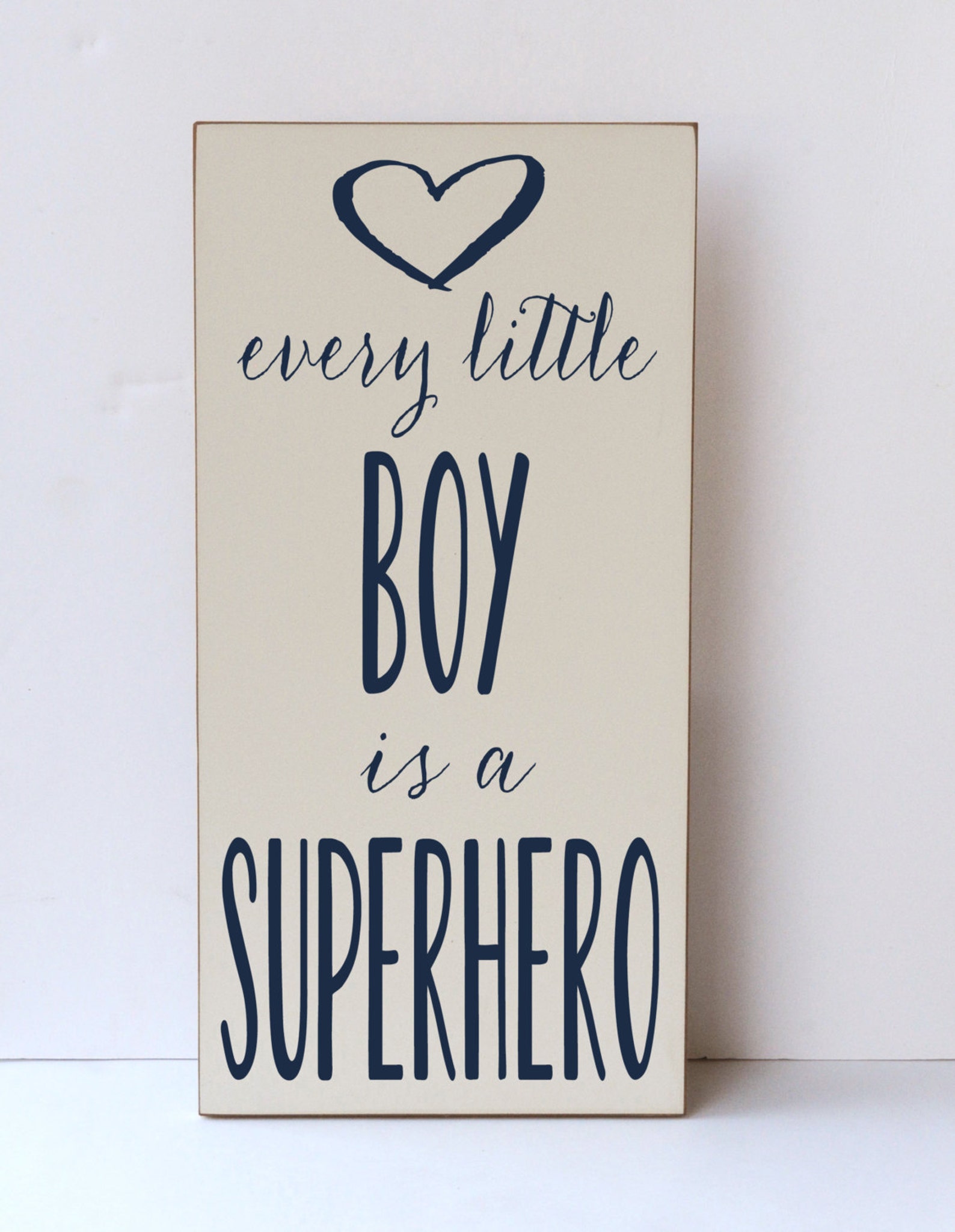 Little Boy Superhero Wood Signchildren Nursery Decor Decor Etsy