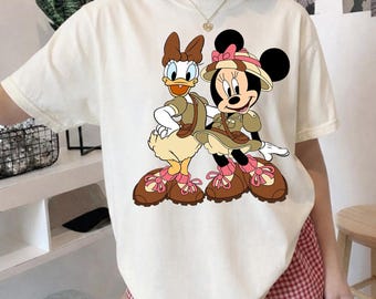 Coquette Bow Leopard Minnie Mouse y Daisy Duck Animal Kingdom Png, Safari Mode Let's Get Wild, BFF Girls Trip, WDW Best Friends Png