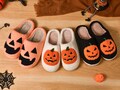 Halloween Slippers,Pumpkin Ghost slippers,Spooky Season Slippers,Halloween Gifts,Halloween Decor,Anti-slip Cotton shoes,Housewarming Gifts