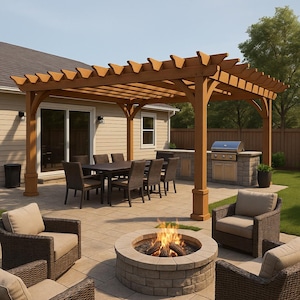 The Entertainers Patio Dimensioned Plans