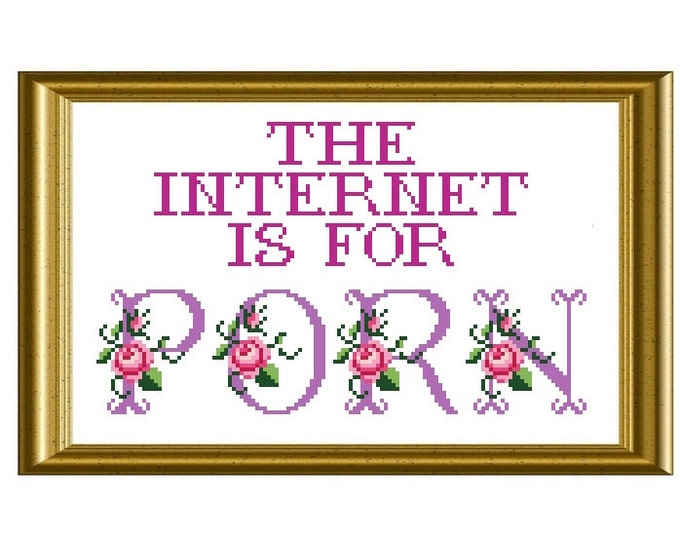 The is for Porn Mature Content Cross Stitch PDF Pattern
