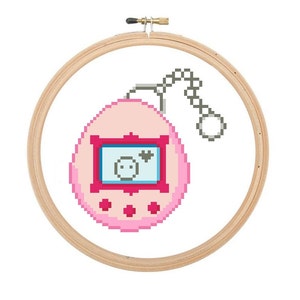 Tamagotchi Retro Counted Cross Stitch Pattern PDF Instant Download