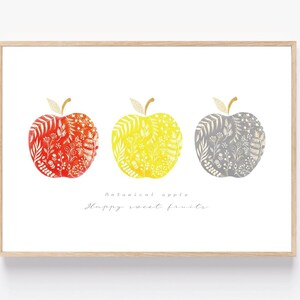 Apples | Botanical | Interior Posters | Wall Decor | Posters | Wall Art | Digital Prints | Printable Wall Art