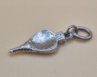 Dije de fuelle vintage de plata de ley: colgante de chimenea de los años 60