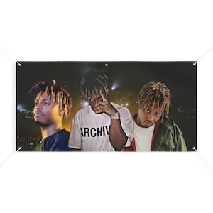 Juice Wrld Matte Banner, Home Decor, Garage Decor, Rapper Banner, Dorm Room Banner