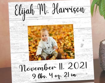 Personalized Baby Picture Frame – New Birth Photo Gift
