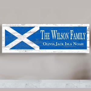 Vintage Scottish Flag - Etsy