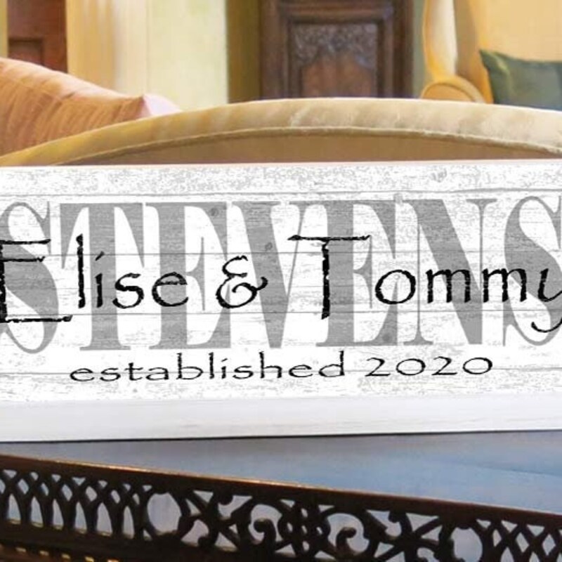 Family Established Sign - Etsy