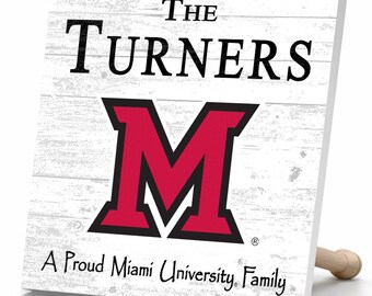 Miami University RedHawks Personalized Family Wood Plaque – Miami Of Ohio