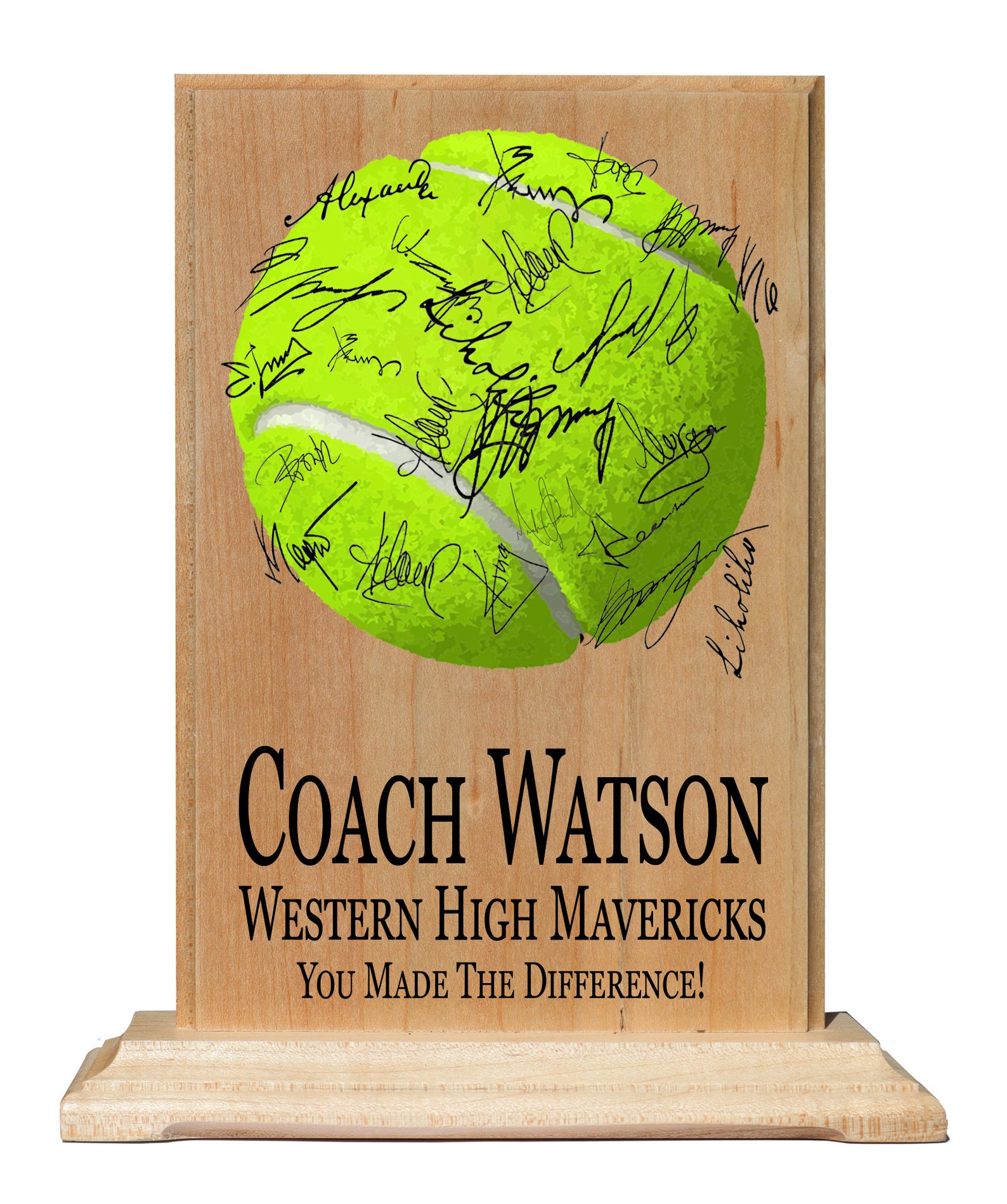 Custom Coach Gift Plaque Signable by Team Personalized Coaches Etsy