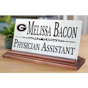 UGA Marble Desk Nameplate: University of Georgia Alumni Gift