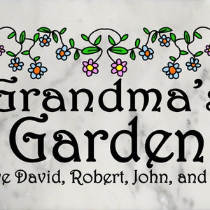 Garden gift for grandma mom dad or grandfather