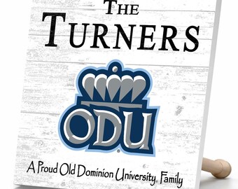 Personalized Old Dominion University Family Sign – ODU Monarchs Wood Plaque