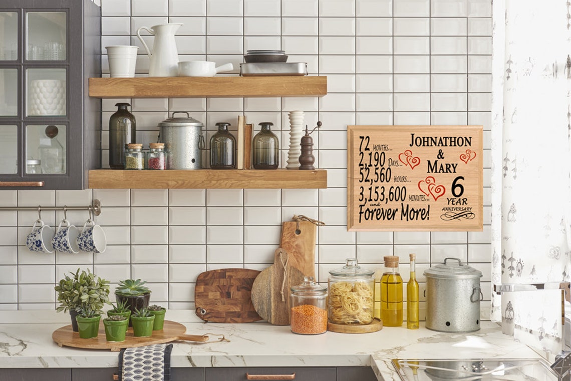 6th Anniversary Gift PERSONALIZED 6 Year Wedding Anniversary | Etsy