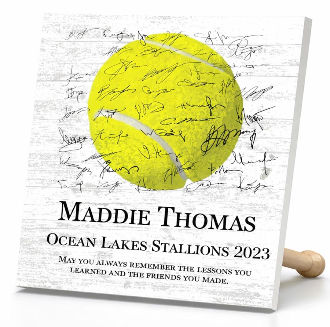 Personalized Tennis Team Award Plaque: for Coaches or Players - Etsy