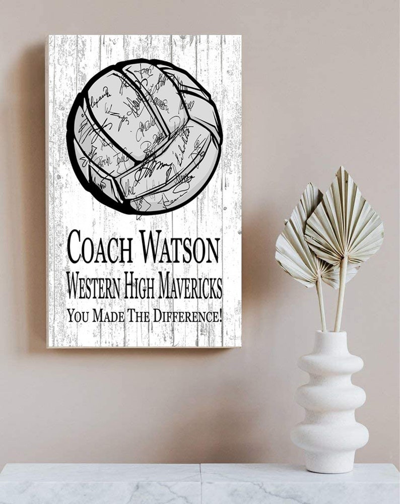 Personalized Volleyball Coach Gift CUSTOM Signable Coach's Etsy