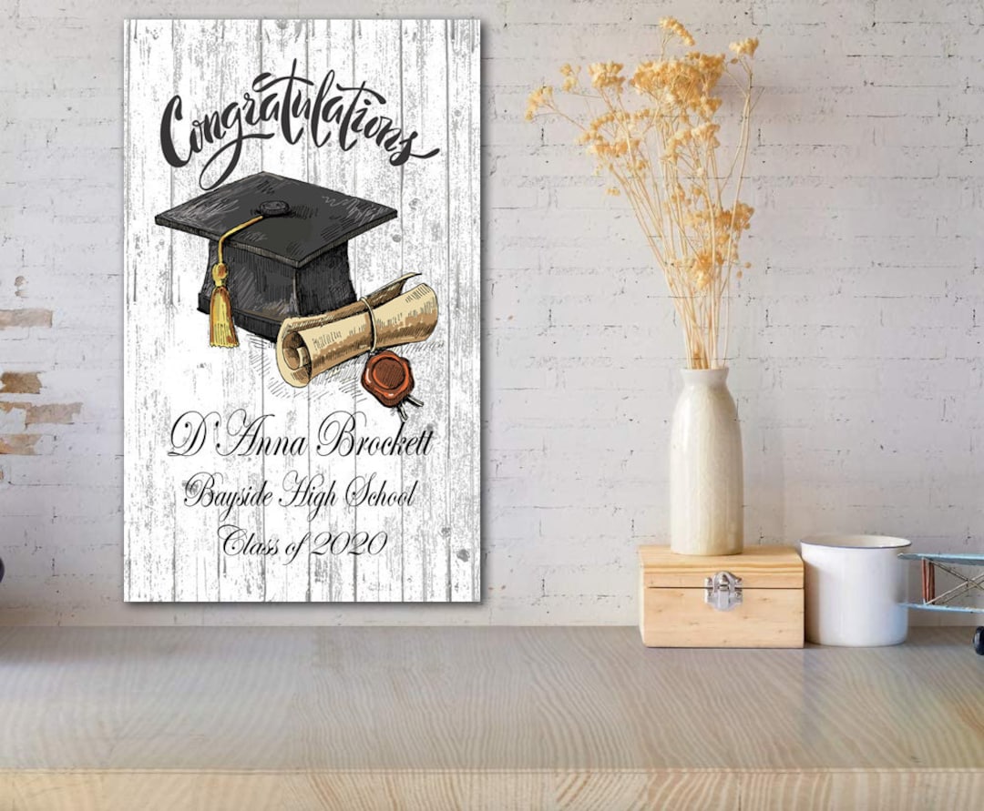 Rustic Graduation Signs Personalized Rustic Graduation Sign, Farmhouse Decor Gift - Etsy
