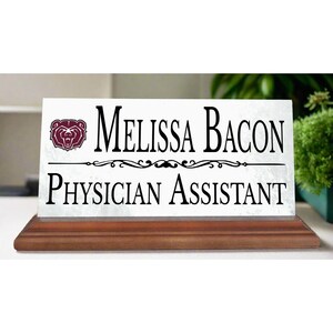 Missouri State Nameplate for Desk or Shelf for Alumni, or Graduation Gift