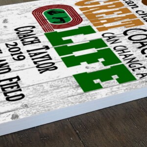 Personalized Track Coach Gift Plaque: Team Appreciation Award - Etsy