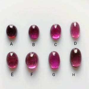 AAA Natural Pink Tourmaline Cabochon – Oval Cut Loose Pink Tourmaline Gemstone for Jewelry Making